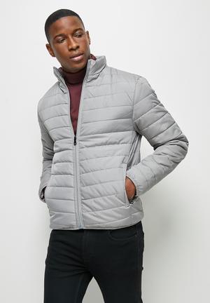 puffer jacket grey mens