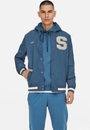Ace varsity jacket - blue