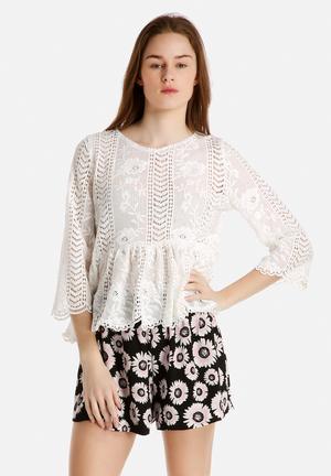 Boho Smock Top in Lace