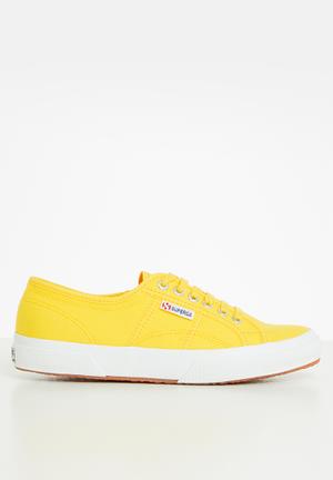 yellow superga sneakers