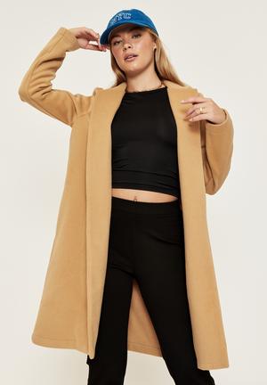 premium down luxe long line coat