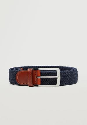 men's navy blue belt