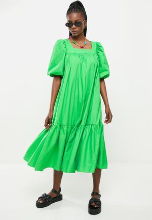 Ladies dress - bright green