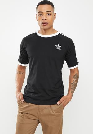 mens adidas striped t shirt