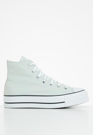 white womens platform converse