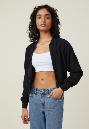 lightweight cropped jacket