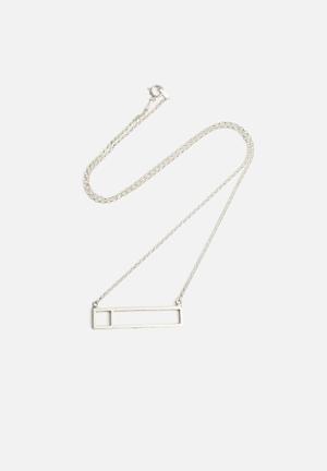 Square In Hollow Rectangle Pendant