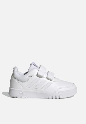 Adidas hot sale white takkies