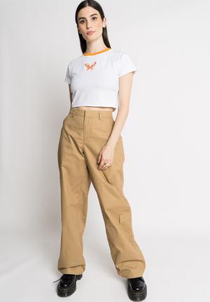 womens tapered cargo pants