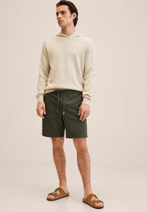 Flek bermuda shorts - khaki