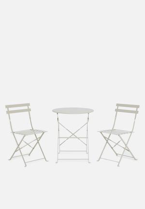 outdoor folding bistro set