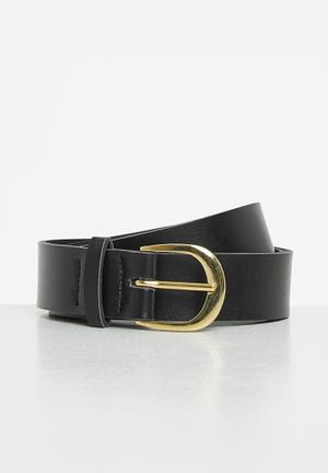 leather black belt womens