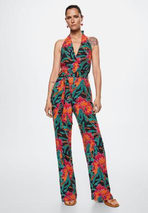 mango halter neck jumpsuit