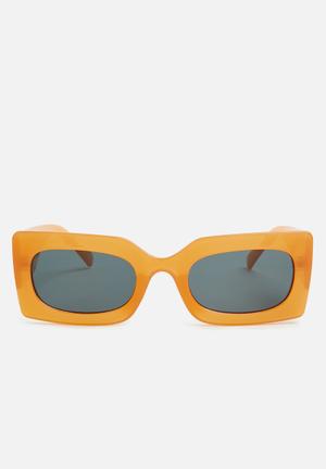 Amber square sunglasses - orange