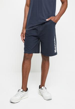 dark blue sweat shorts