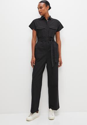 cotton short sleeve jumpsuit