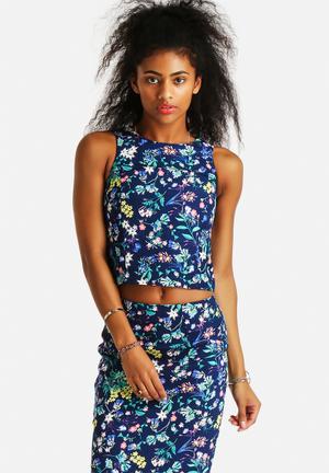 Elodie Floral Ottoman Top
