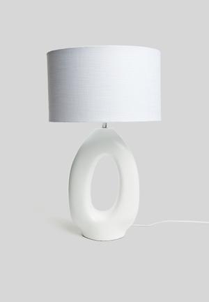 modern white bedside lamp