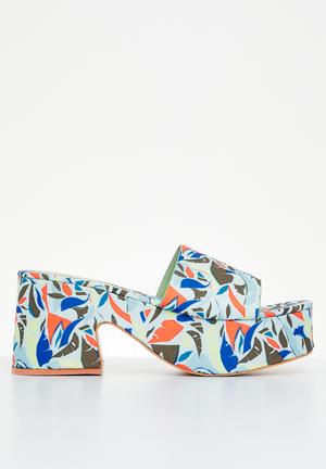 Farah block mule - multi blue
