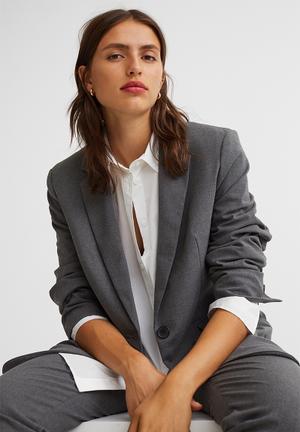 grey formal jacket womens