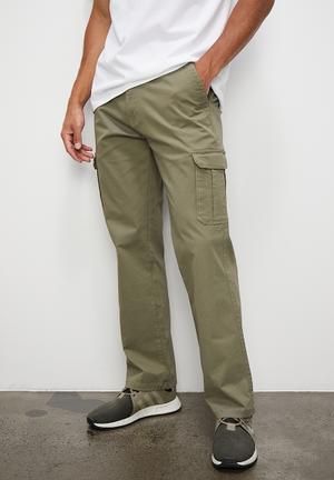 Regular fit cargo pant - khaki green