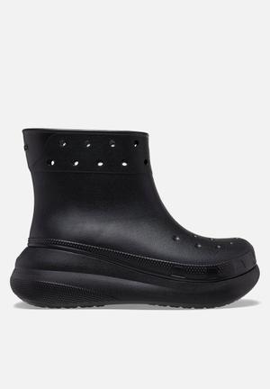 Classic crush rain boot - black