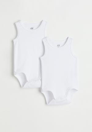 H&M 2-pack Sleeveless Cotton Bodysuits