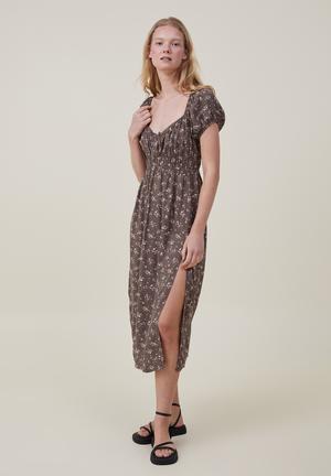 Drew floral trapeze dress, Buy Online