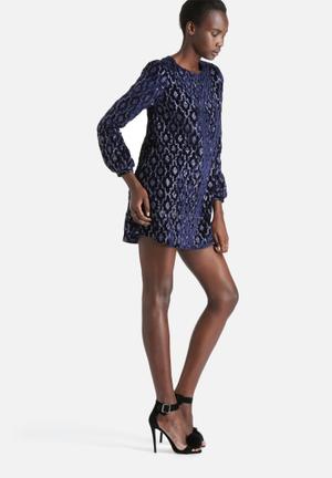 Reah Art Deco Sequin Shift Dress