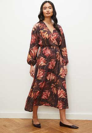 Drew floral trapeze dress, Buy Online