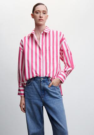 Shirt kodak - pink & white 
