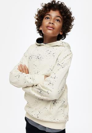 Oversized Hoodie with Motif - Light gray melange/Boston - Kids