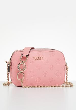 Guess Pink GALERIA Medium Camera Bag