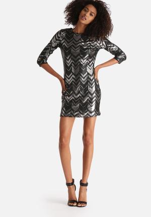 Moonshine Zig Zag Sequin Dress