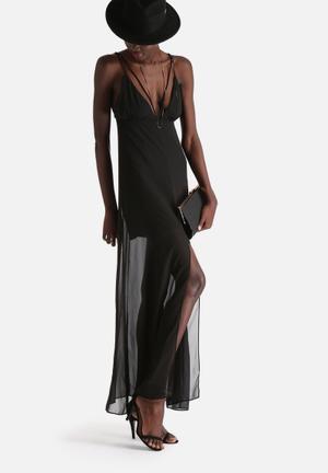 Stay With Me Chiffon Maxi Dress