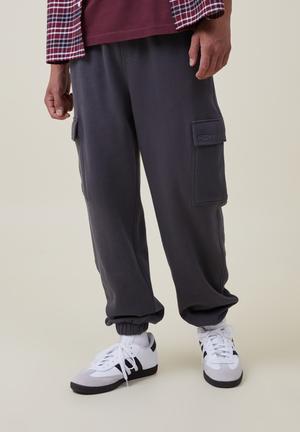 Buy the Mens Loose Fit Elastic Waist Straight Leg Pull-On Track Pants Size  Small | GoodwillFinds