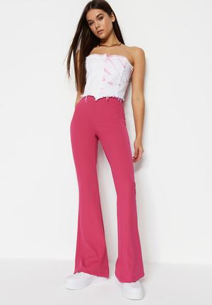 Womens Pink Trousers  Hot Pink  Dusky Pink Trousers  boohoo UK
