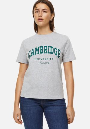 Women's SD University T-Shirt in Grey Marl
