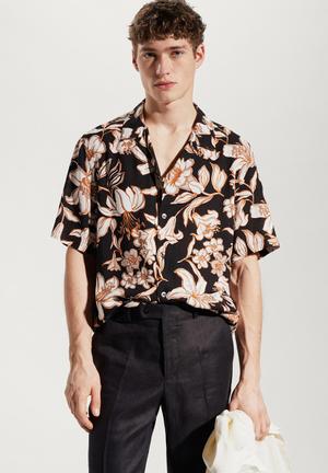 Shirt pola - black