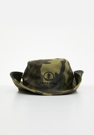 Natural and Neutral Hats Men's Straw Hat with Camo Band and Chin Strap