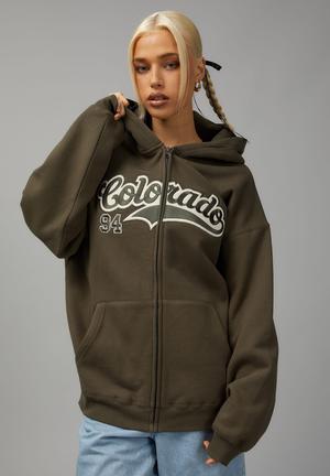 Lcn Nba Oversized Zip Through Hoodie