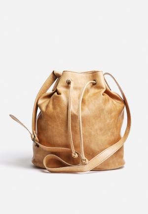 Inge Leather Bucket Bag