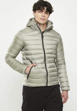   Essentials Men's Heavyweight Hooded Puffer Coat :  Clothing, Shoes & Jewelry