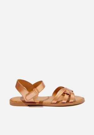 fila sandals kids gold