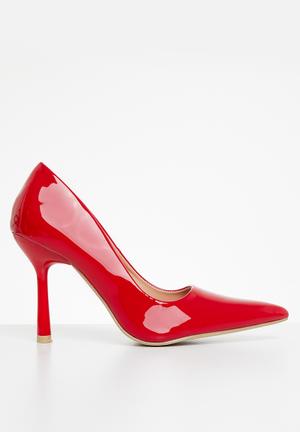Buy London Rag Red Ankle Strap Platform Heel Sandals Online | ZALORA  Malaysia