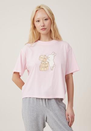Soft Lounge Fitted T-Shirt, TENDER TOUCH PINK