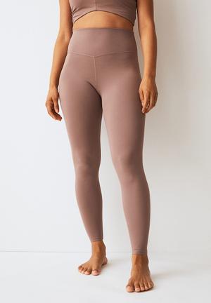 SoftMove™ Foldover-waist Sports Leggings - Dark gray - Ladies