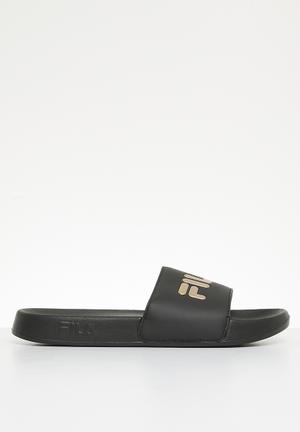 Fila Boys' Sleek Slide Sandals - navy/white, 1 youth - Walmart.com