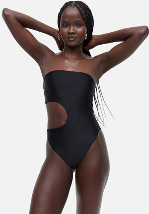 Calvin Klein Swimwear CUT OUT ONE PIECE - Swimsuit - black 
