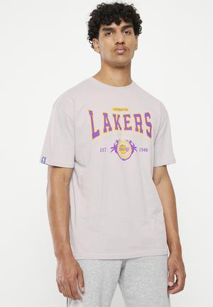 NBA Men's LA Lakers Straight Hem Printed T-Shirt 2 - Purple, Buy Online in  South Africa